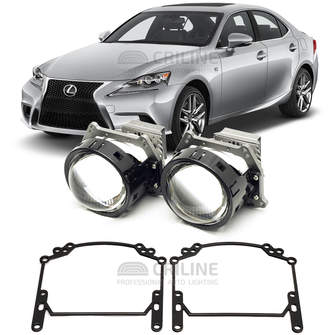 Линзы для фар Lexus IS200/250/300 [2013-2016] Low для замены на светодиодные Би-ЛЕД модули