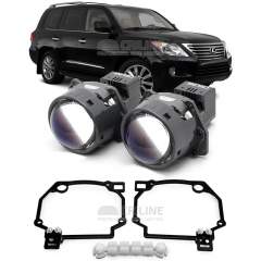 Линзы для фар Lexus LX570 [2007-2012] Hi Beam для замены на светодиодные Би-ЛЕД модули