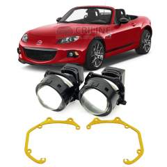 Линзы для фар Mazda MX-5 [2009-2014] для замены на светодиодные Би-ЛЕД модули