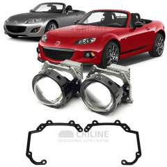 Линзы для фар Mazda MX-5 [2009-2014] для замены на светодиодные Би-ЛЕД модули