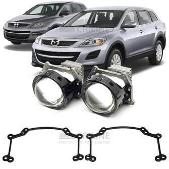 Линзы для фар Mazda CX-9 [2007-2012] для замены на светодиодные Би-ЛЕД модули