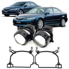 Линзы для фар Mazda 6 (GG) [2002-2008] для замены на светодиодные Би-ЛЕД модули