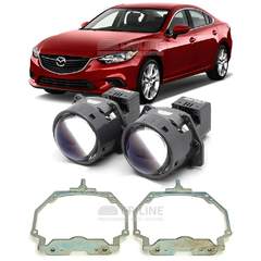 Линзы для фар Mazda 6 (GJ) дорестайл [2012-2015] AFS для замены на светодиодные Би-ЛЕД модули