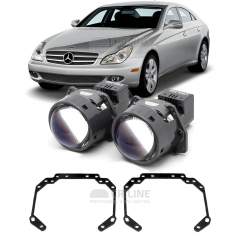 Линзы для фар Mercedes-Benz CLS-Class (C219, W219) [2004-2010] для замены на светодиодные Би-ЛЕД модули