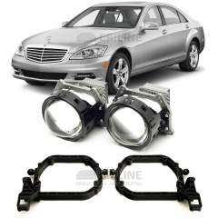 Линзы для фар Mercedes-Benz S-Class V (W221) рестайл [2009-2013] для замены на светодиодные Би-ЛЕД модули