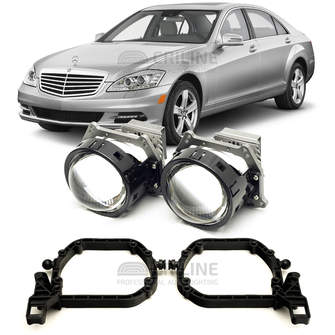 Линзы для фар Mercedes-Benz S-Class V (W221) рестайл [2009-2013] для замены на светодиодные Би-ЛЕД модули