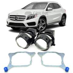 Линзы для фар Mercedes-Benz GLA-Class (X156) [2013-2017] галоген для замены на светодиодные Би-ЛЕД модули