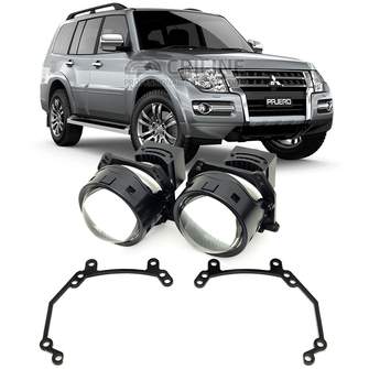 Линзы для фар Mitsubishi Pajero [2014+] для замены на светодиодные Би-ЛЕД модули
