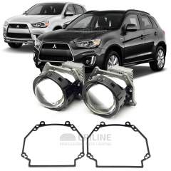 Линзы для фар Mitsubishi ASX [2010-2016] для замены на светодиодные Би-ЛЕД модули