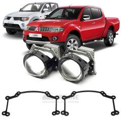Линзы для фар Mitsubishi L200 [2008-2016] для замены на светодиодные Би-ЛЕД модули