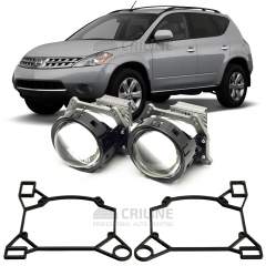 Линзы для фар Nissan Murano (Z50) [2002-2007] для замены на светодиодные Би-ЛЕД модули
