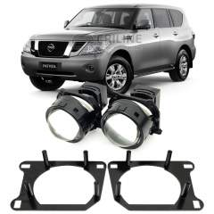 Линзы для фар Nissan Patrol (Y62) [2010-2019] HiBeam для замены на светодиодные Би-ЛЕД модули