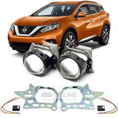 Линзы для фар Nissan Murano (Z52) [2016-2021] LED для замены на светодиодные Би-ЛЕД модули