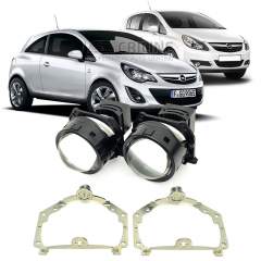 Линзы для фар Opel Corsa (D) [2006-2014] для замены на светодиодные Би-ЛЕД модули