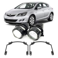 Линзы для фар Opel Astra (J) GTC [2012-2015] галоген для замены на светодиодные Би-ЛЕД модули