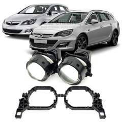 Линзы для фар Opel Astra (J) [2009-2017] для замены на светодиодные Би-ЛЕД модули
