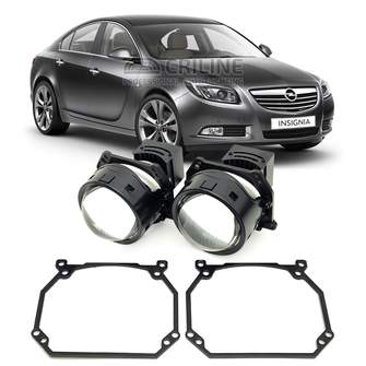 Линзы для фар Opel Insignia дорестайл [2008-2013] для замены на светодиодные Би-ЛЕД модули