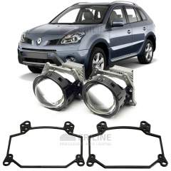 Линзы для фар Renault Koleos дорестайл [2007-2011] для замены на светодиодные Би-ЛЕД модули