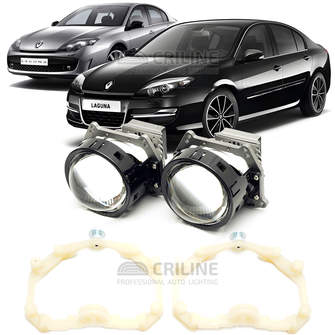 Линзы для фар Renault Laguna III [2007-2015] AFS для замены на светодиодные Би-ЛЕД модули