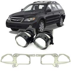 Линзы для фар Subaru Outback III (BP) рестайл [2006-2009] с омывателем для замены на светодиодные Би-ЛЕД модули