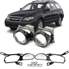 Линзы для фар Subaru Outback III (BP) рестайл [2006-2009] с омывателем для замены на светодиодные Би-ЛЕД модули