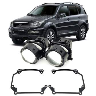 Линзы для фар SSangYong Rexton III (Y290) [2012-2017] для замены на светодиодные Би-ЛЕД модули