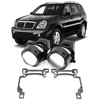 Линзы для фар SSangYong Rexton [2001-2008] для замены на светодиодные Би-ЛЕД модули