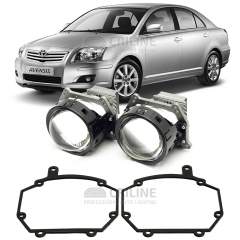Линзы для фар Toyota Avensis II (T250) рестайл [2006-2010] для замены на светодиодные Би-ЛЕД модули