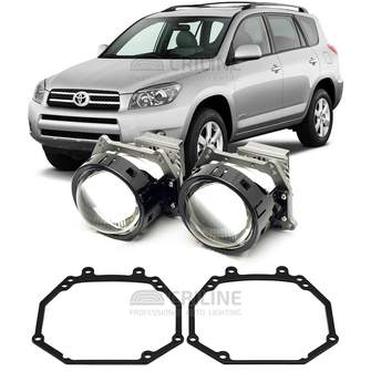 Линзы для фар Toyota RAV4 (CA30) дорестайл [2006-2010] для замены на светодиодные Би-ЛЕД модули