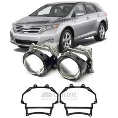 Линзы для фар Toyota Venza дорестайл [2008-2013] галогеновая оптика для замены на светодиодные Би-ЛЕД модули