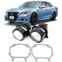 Линзы для фар Toyota Crown (S210) [2012-2018] LED для замены на светодиодные Би-ЛЕД модули