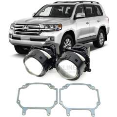 Линзы для фар Toyota Land Cruiser (200) 2-й рестайл [2015-2021] LED для замены на светодиодные Би-ЛЕД модули