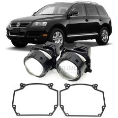Линзы для фар Volkswagen Touareg (I) дорестайл [2002-2007] для замены на светодиодные Би-ЛЕД модули