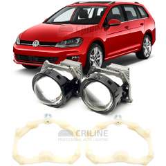 Линзы для фар Volkswagen Golf (VII) дорестайл [2012-2017] AFS для замены на светодиодные Би-ЛЕД модули