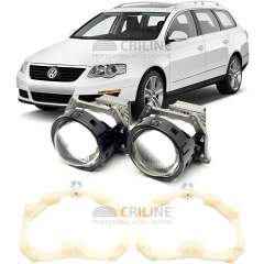 Линзы для фар Volkswagen Passat (B6) [2008-2010] ксенон AFS для замены на светодиодные Би-ЛЕД модули