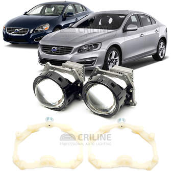 Линзы для фар Volvo S60 (II) [2010-2018] AFS для замены на светодиодные Би-ЛЕД модули