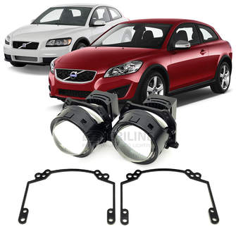 Линзы для фар Volvo C30 (I) [2006-2009] для замены на светодиодные Би-ЛЕД модули