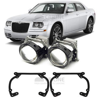 Линзы для фар Chrysler 300C (I) [2007-2011] для замены на светодиодные Би-ЛЕД модули