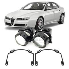 Линзы для фар Alfa Romeo 159 (I) [2005-2012] для замены на светодиодные Би-ЛЕД модули