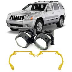 Линзы для фар Jeep Grand Cherokee (WH) [2007-2010] штатный ксенон для замены на светодиодные Би-ЛЕД модули