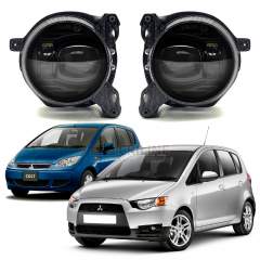 Светодиодные противотуманные фары 60 Ватт Mitsubishi Colt VI [2002-2012] (скошенная версия)