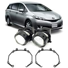 Линзы для фар Toyota Wish (XE20) [2009-2012] для замены на светодиодные Би-ЛЕД модули