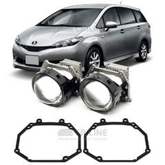 Линзы для фар Toyota Wish I/II (XE10/20) [2005-2017] для замены на светодиодные Би-ЛЕД модули