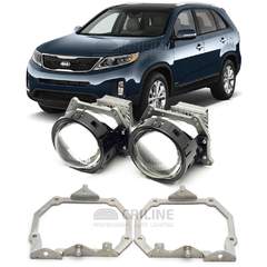 Линзы для фар Kia Sorento II [2012-2021] рестайл AFS для замены на светодиодные Би-ЛЕД модули