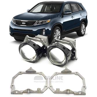 Линзы для фар Kia Sorento II [2012-2021] рестайл AFS для замены на светодиодные Би-ЛЕД модули