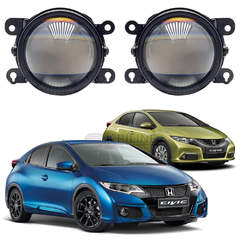 Светодиодные противотуманные фары Honda Civic IX хэтчбек [2011-2017] Sraight Premium F4