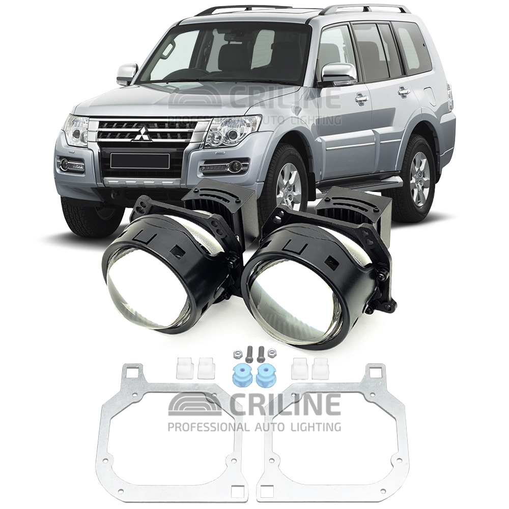 Линзы для фар Mitsubishi Pajero IV (V80/V90) [2006-н.в.] HiBeam для замены на светодиодные Би-ЛЕД модули