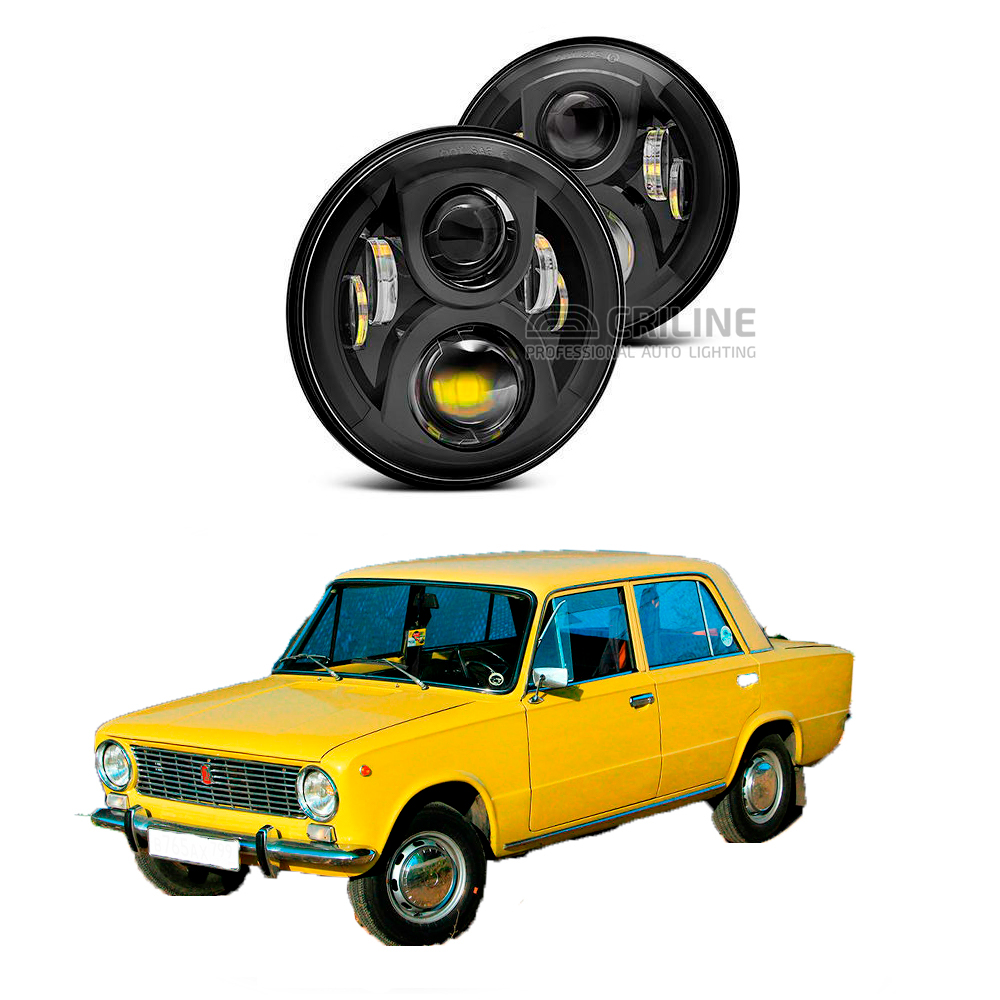 Светодиодные фары Criline Black Edition для ВАЗ 2101 купить с доставкой ...