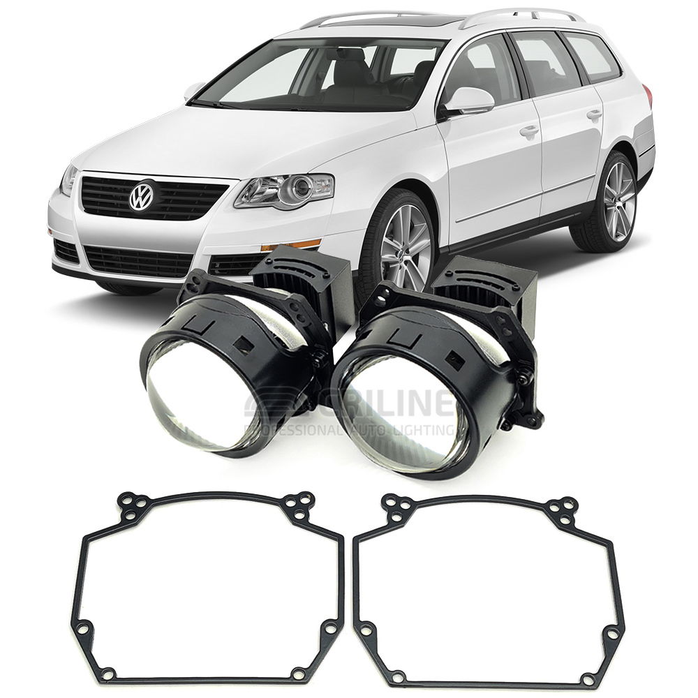 Линзы для фар Volkswagen Passat (B6) [2005-2008] AFS для замены на светодиодные Би-ЛЕД модули