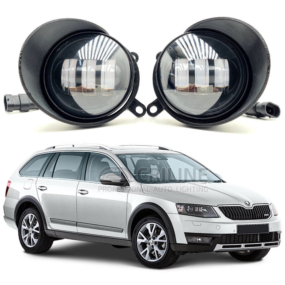 Противотуманки шкода а5. Led ПТФ Skoda Octavia a5.